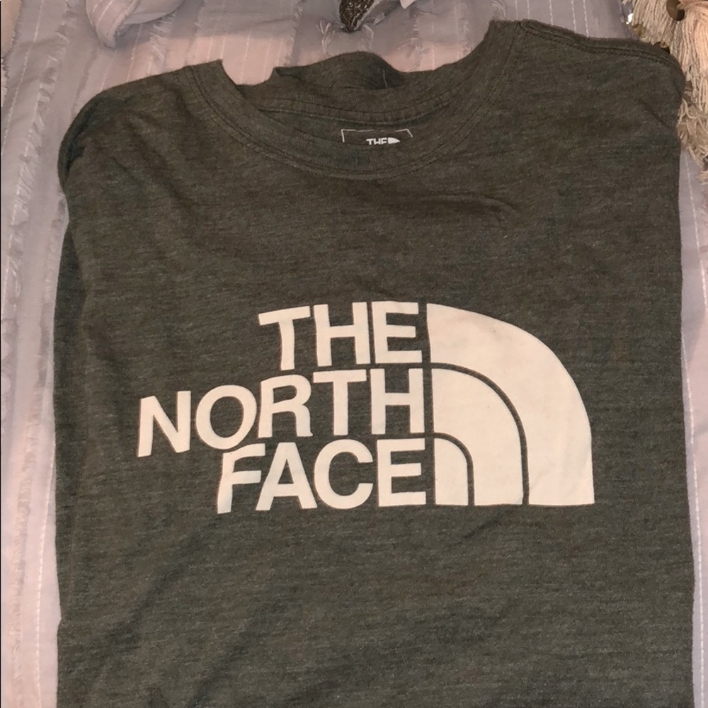 Army Green North Face T-Shirt